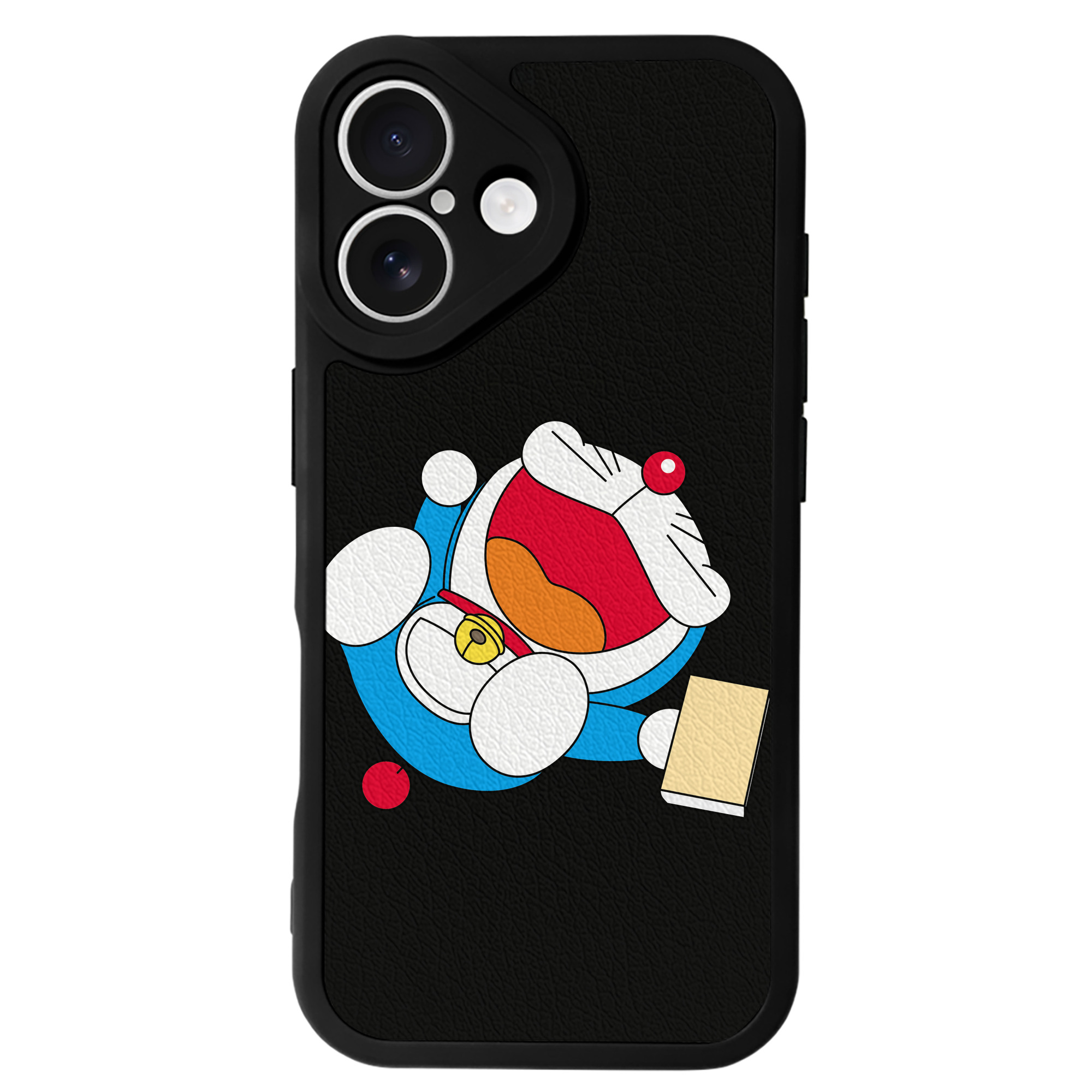 （画像用） ドラえもん Doraemon 【iPhone 16シリーズ対応】シリコンスマホケース（レザー調） 材質：シリコン